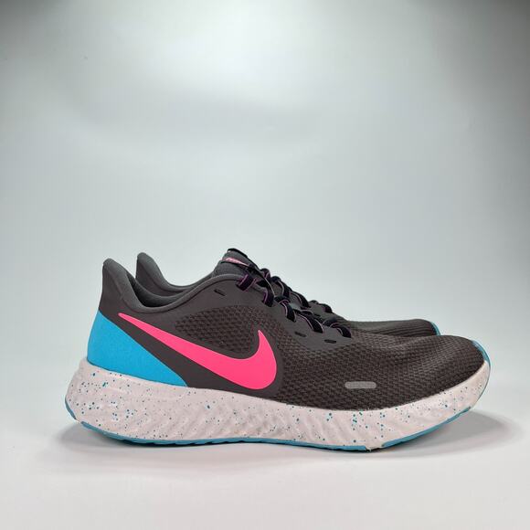 Nike Revolution 5 Black Blue Running Shoes Sneakers CU4830-001 Women's Size 9 - Picture 1 of 10